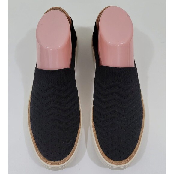 UGG Sammy Chevron Black Flats Knit Casual Comfort Slip On Women Sneaker 8,5 - Picture 4 of 9